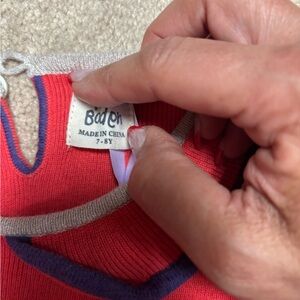 Boden Red and Purple Kids Sweater